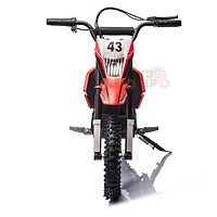 KidsVip 36V SuperMoto Dirt Bike for Kids- Red - English Edition