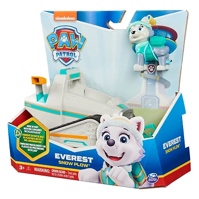 PAW Patrol, Everest's Snow Plow, Toy Car with Collectible Action Figure, Sustainably Minded Kids Toys