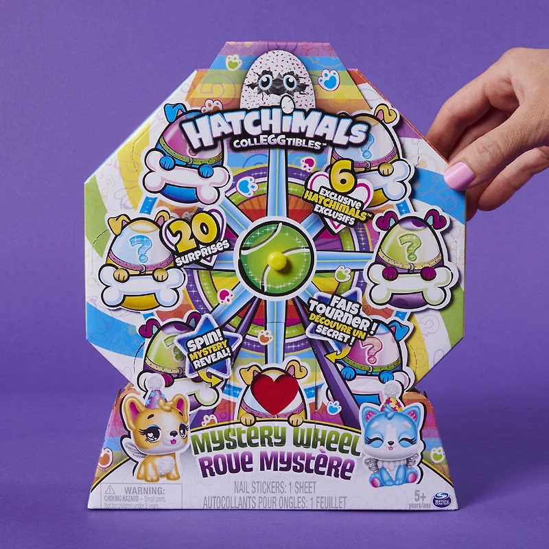 Hatchimals CollEGGtibles, Roue mystère avec 20 surprises à dévoiler (les styles peuvent varier)