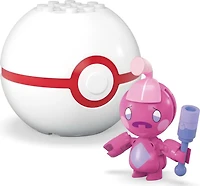 MEGA  Pokémon  Figurine articulée  Forgerette, Pokéball (20pièces)
