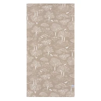 Just Born  - 2 piece Swaddle Blanket+Hat Ivory Tan Forest