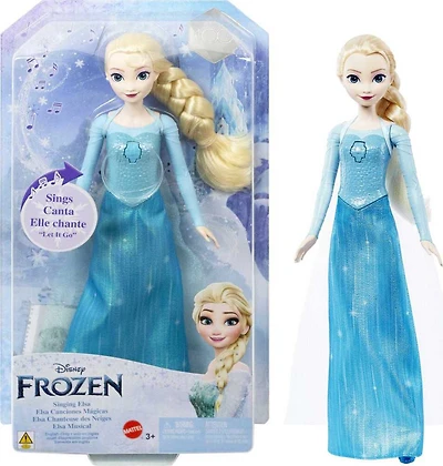 Disney-La Reine des Neiges-Elsa Poupée Chantante " Libérée, délivrée " Version Francaise