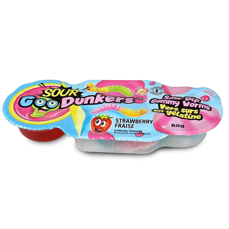 Sour Goo Dunkers-Vers Gummy Et Bonbons Liq