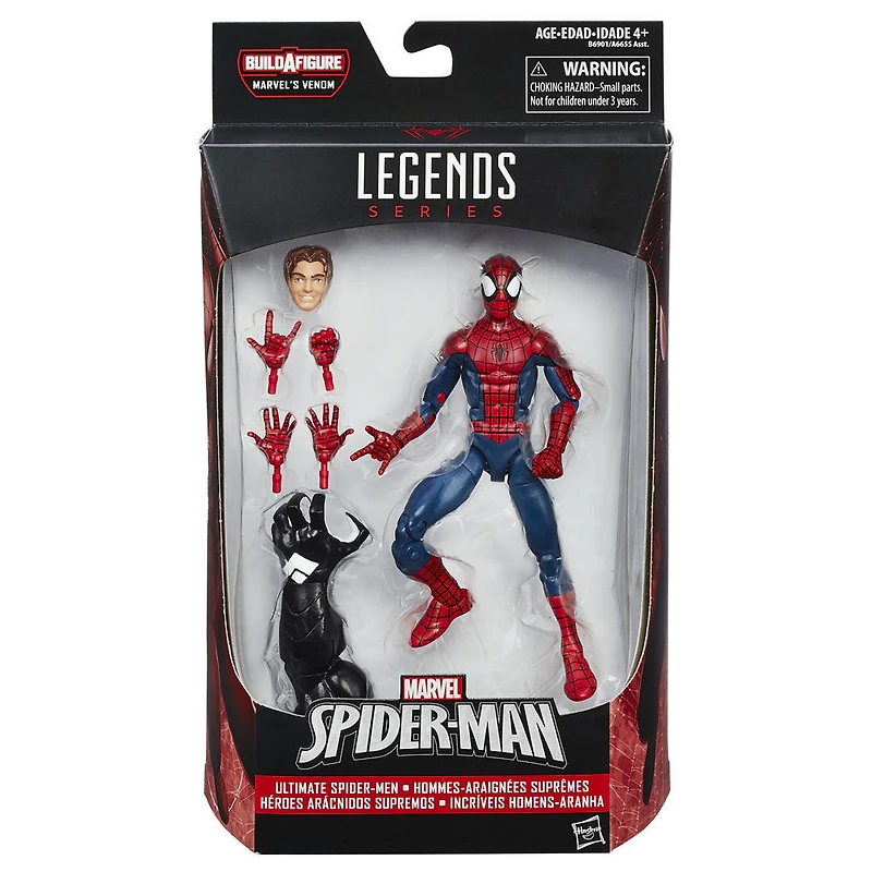 Marvel Legends Spider-Man 6-inch Legends Series Ultimate Spider-Men: Peter Parker
