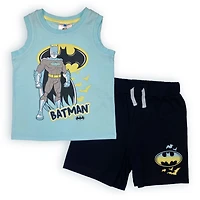 Batman - Ensemble 2 pièces débardeur et short - Turquoise - 4T