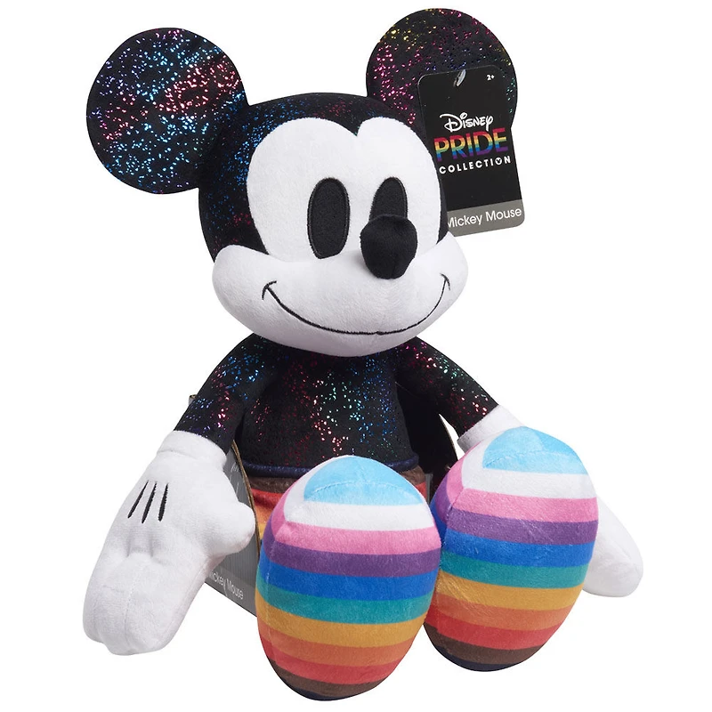 Grande peluche Mickey Mouse de 38 cm de haut, collection Disney Pride