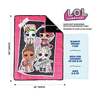 Couverture lestée pour enfants L.O.L. Surprise!  (36 x 48 pouces), 5 lbs