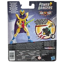 Power Rangers Dino Fury Dino Master Mode Gold Ranger Action Figure Toy with Dino Fury Key