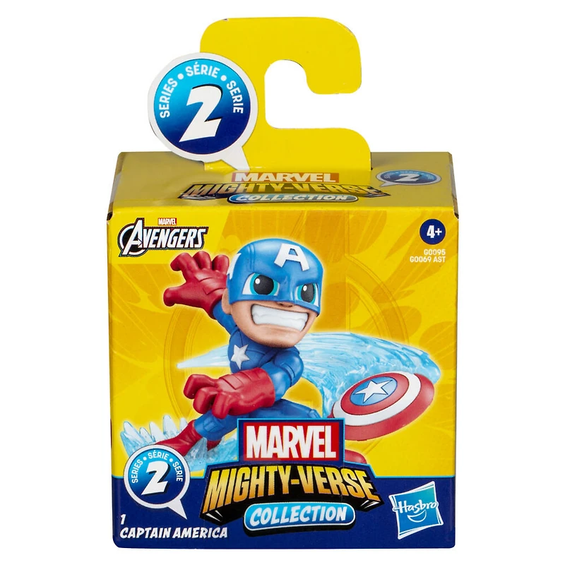 Marvel Avengers Mighty-Verse Collection Série 2, figurine Captain America