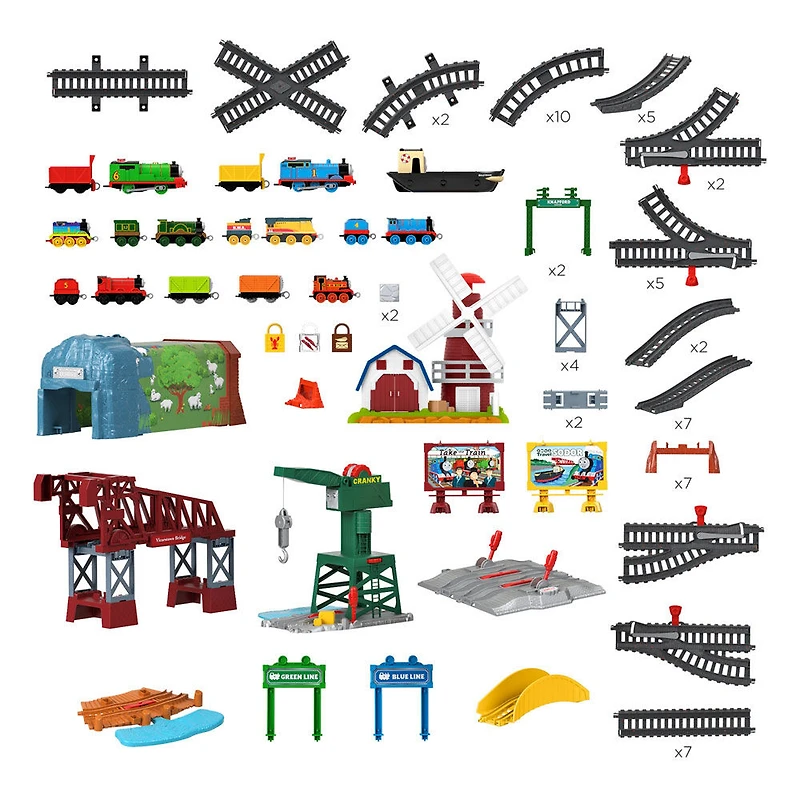 Thomas et ses amis - Explorez l'ensemble de train de luxe Rails - Édition anglaise