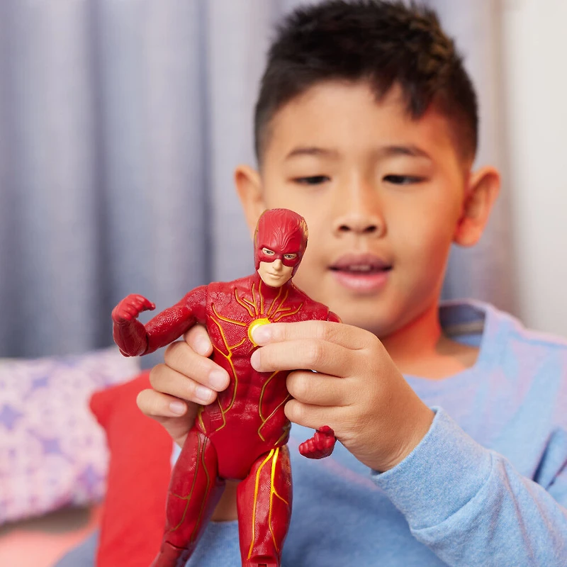 DC Comics, Figurine articulée Speed Force The Flash de 30,5 cm, lumières et plus de effets sonores