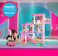 Barbie - Maison de poupée (109 cm), piscine, glissade, lumières, sons