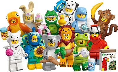 LEGO Figurines Animaux Série 28 - Lot de 6, Boîtes Mystères, Petits Jouets d'Animaux 66813