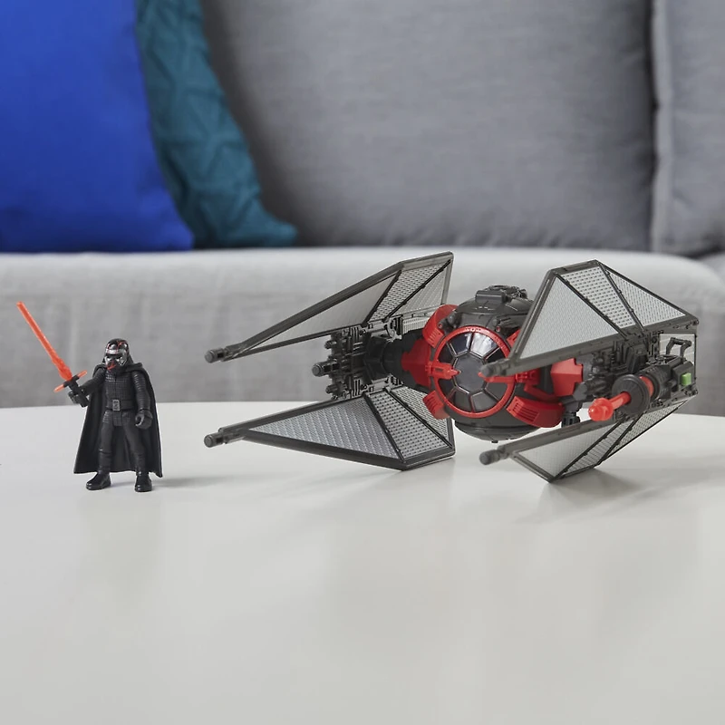 Star Wars Mission Fleet, TIE Whisper, figurine Kylo Ren de 6 cm et véhicule, pour enfants