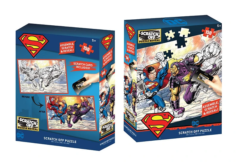 Scratch Off: DC Universe- Superman & Mongul Scratch Puzzle 150 p