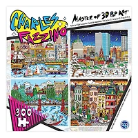 Collection De Casse-Têtes De Charles Fazzino De 300 Morceaux