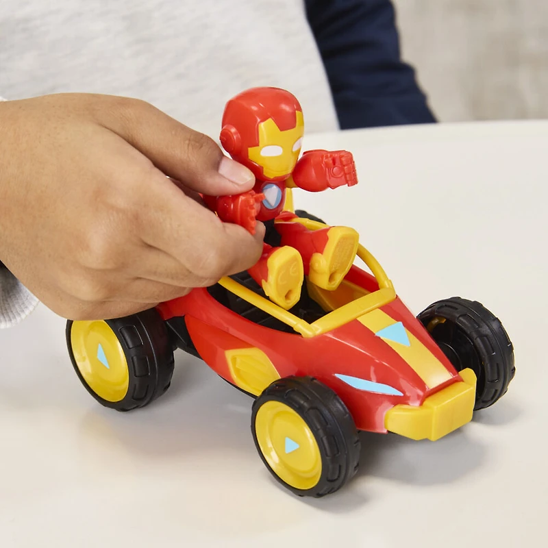 Marvel Iron Man and his Awesome Friends, figurine Iron Man et véhicule Bolide Iron Man