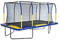Upper Bounce Easy Assemble Mega 9' X 15' Rectangular Trampoline, with Fiber Flex Enclosure System