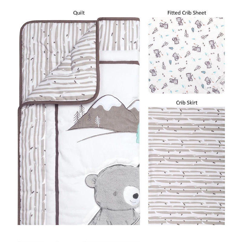 Gone Fishing 3 Piece Crib Bedding Set