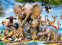 Ravensburger - Mes amis d'Afrique 300pc casse-têtes