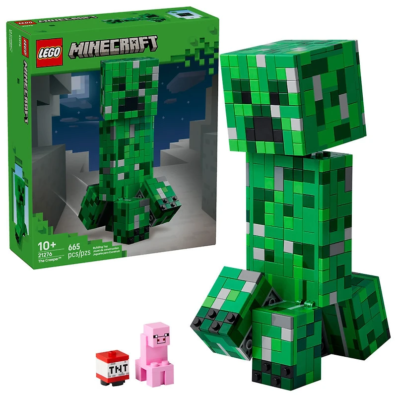 LEGO Minecraft The Creeper Kids Toy - Cool Gift for Boys, Girls, and Gamers 10+ - 21276