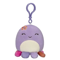 Squishmallows peluche à pince de 8,8 cm - Beula la pieuvre violette