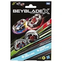Beyblade X Tail Viper 5-80O and Sword Dran 3-60F Top Dual Pack Set