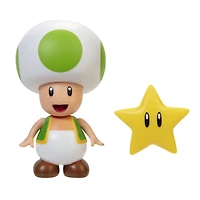 M2 - Figures 4 pouces du MONDE DE NINTENDO - Crpaud vert avec étoile VAGUE 23