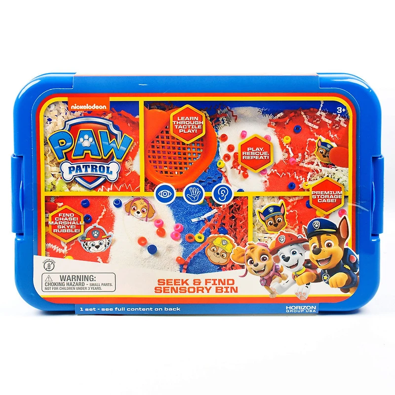Bac sensoriel Paw Patrol Chercher et Trouver
