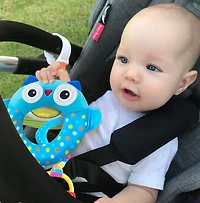 Jouet hochet Amis Éblouissants Benbat - Hibou / Bleu / 0-24 mois