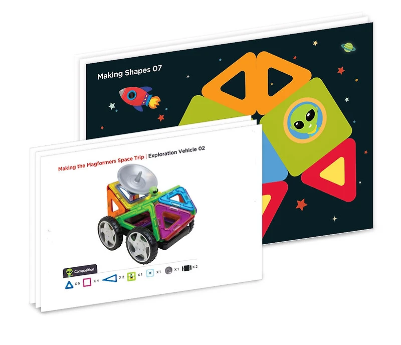 Magformers - Ensemble Space Wow Alien de 22 pièces