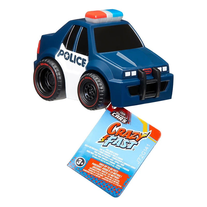 Véhicules Little Tikes Crazy Fast, voiture de police (bande rouge sur les pneus)