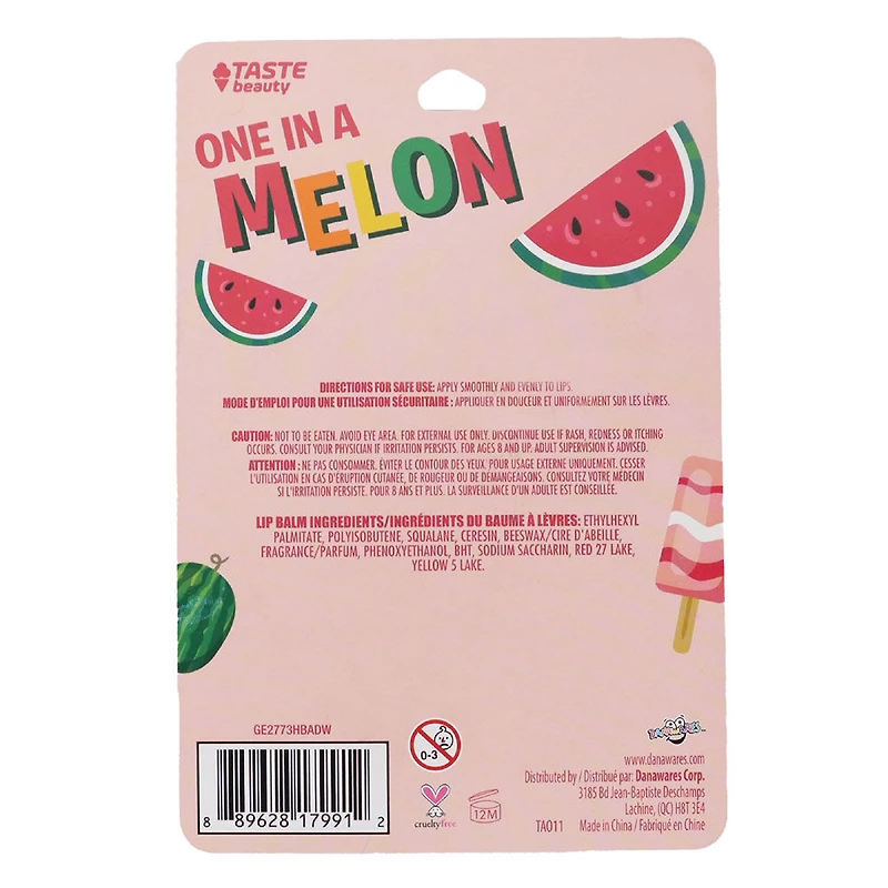 Baume à Lèvres avec Jeu Tactile Porte-Clés - Melon d'eau