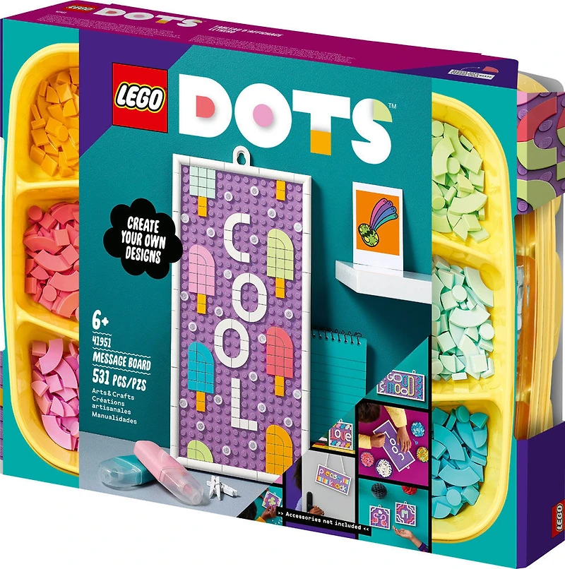 LEGO DOTS Message Board 41951 DIY Craft Decoration Kit (531 Pieces)