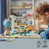 LEGO City L'Avion-Ambulance d'Urgence, Avion et Motoneige, Ensemble d'Avion-Jouet pour les 6 Ans et Plus 60465