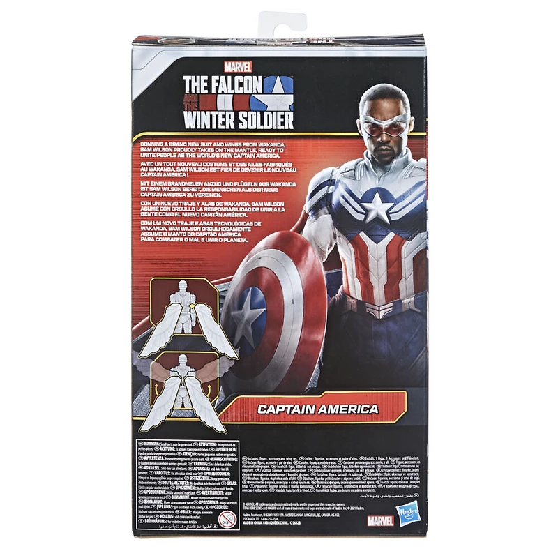 Marvel Studios Avengers Titan Hero Series, figurine Captain America avec des ailes