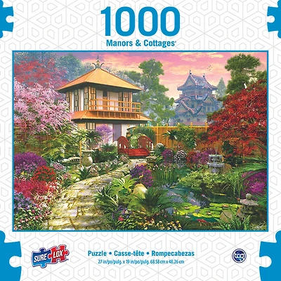 Sure-Lox 1000 pc Cottages and Manors deluxe puzzle