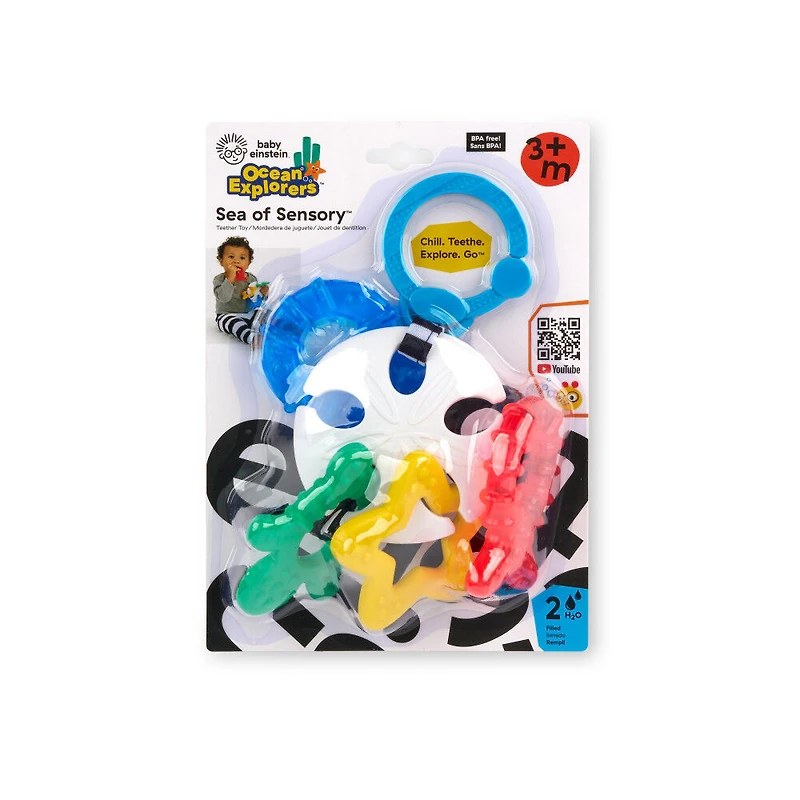 Baby Einstein Ocean Explorer - Jouet anneau de dentition Sea of Sensory