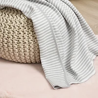 Couverture pour bébé en coton, rayures