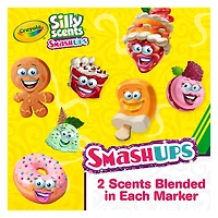 Crayola Silly Scents Smash-Ups Washable Slim Markers, 10 Count