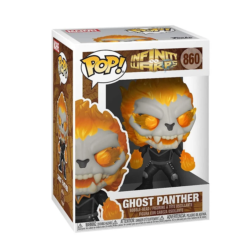 Figurine en Vinyle Ghost Panther par Funko POP! Marvel: Infinity Warps
