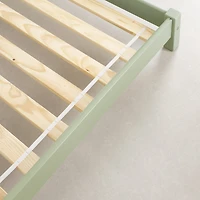 Sweedi Lit avec tête de lit maison Simple Vert sauge