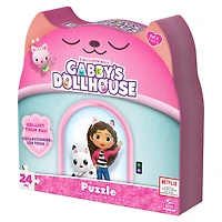 Gabby's Dollhouse, 24-Piece Jigsaw Puzzle Pajama Time DreamWorks Netflix Gabby's Dollhouse Toys 1 of 4 Kids Puzzles