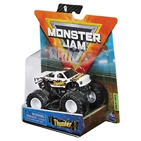 Monster Jam, Official Thunder 4x4 Monster Truck, Die-Cast Vehicle, Inverse Trucks Series, 1:64 Scale