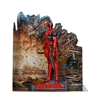 Marvel Deadpool Figure Posée à l'Echelle 1:10 avec Scène - (Les Nouveaux Mutants #98)