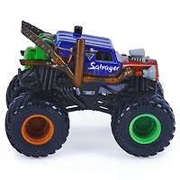 Monster Jam, Official Salvager Truck, Die-Cast Vehicle, Wreckless Trucks Series, 1:64 Scale