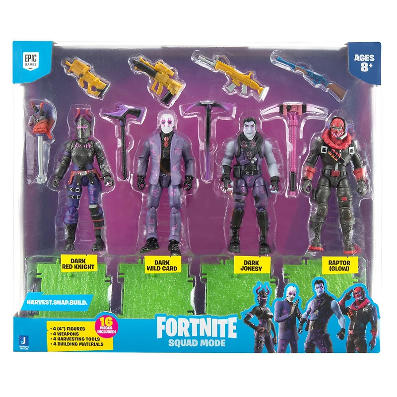 Fortnite paquet de 4 figurines, mode Section - Légendes obscures