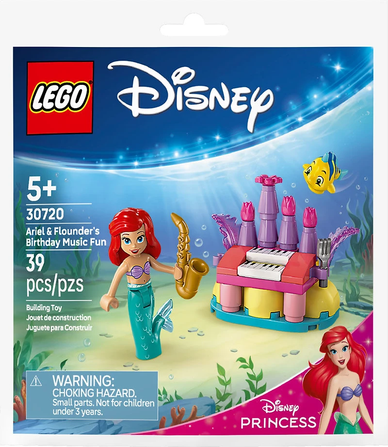 LEGO Disney Princess L'anniversaire musical d'Ariel et de Barboteur 30720