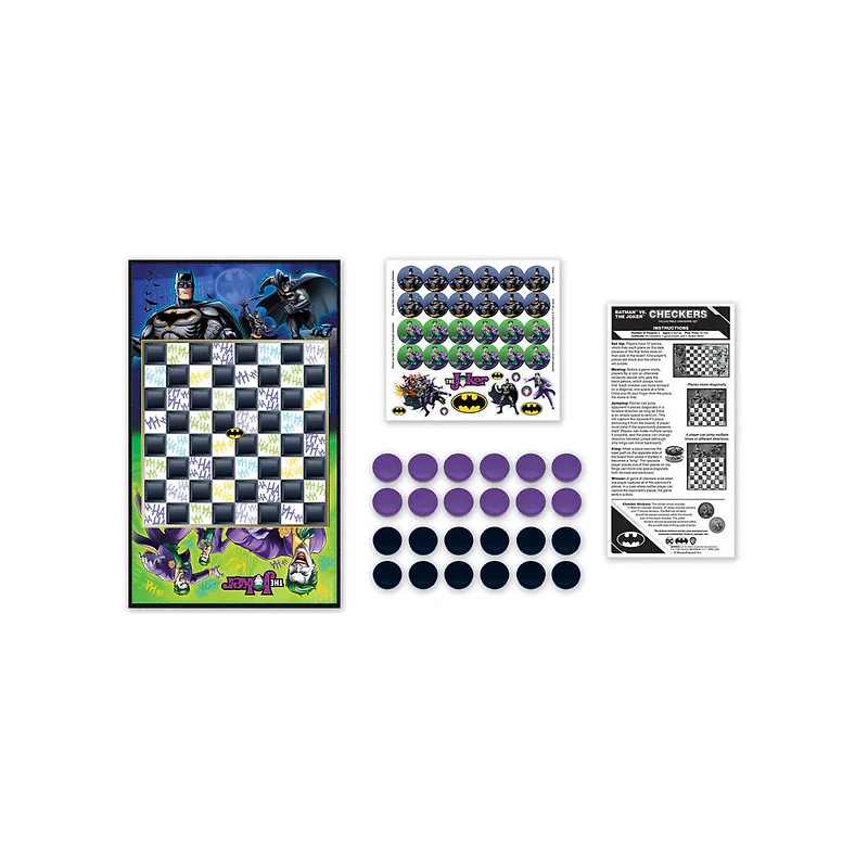Masterpieces Puzzle Company Batman vs The Joker jeu de dames - Édition anglaise