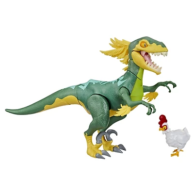 Hasbro Fortnite Victory Royale Series, figurine articulée Raptor (jaune) avec accessoire, 15 cm
